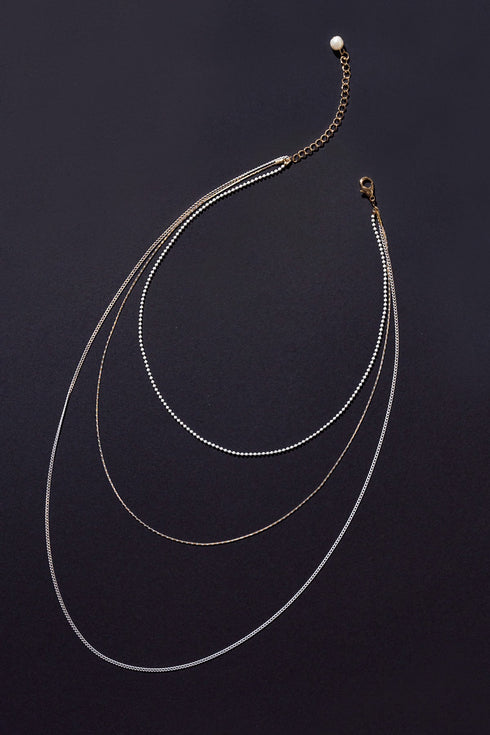 3-chain-layerd-charm-necklace Flying Tomato-Sophia's Style-3